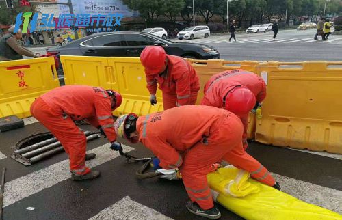宿豫区管道修复现场
